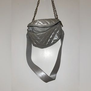 Silver Chain Cross body Fanny Pack